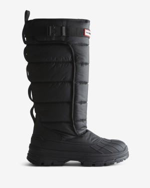 Hunter Intrepid Tall Buckle Snow Női Hosszúszárú Csizma Fekete | XZN-904528