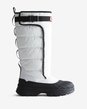 Hunter Intrepid Tall Buckle Snow Női Hosszúszárú Csizma Fehér | FKN-739625