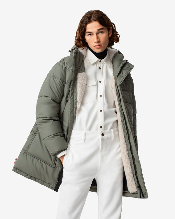 Hunter Intrepid Long Puffer Férfi Ruhák Zöld | MQZ-560823