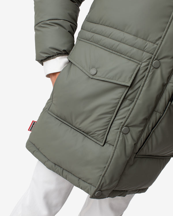 Hunter Intrepid Long Puffer Férfi Ruhák Zöld | MQZ-560823