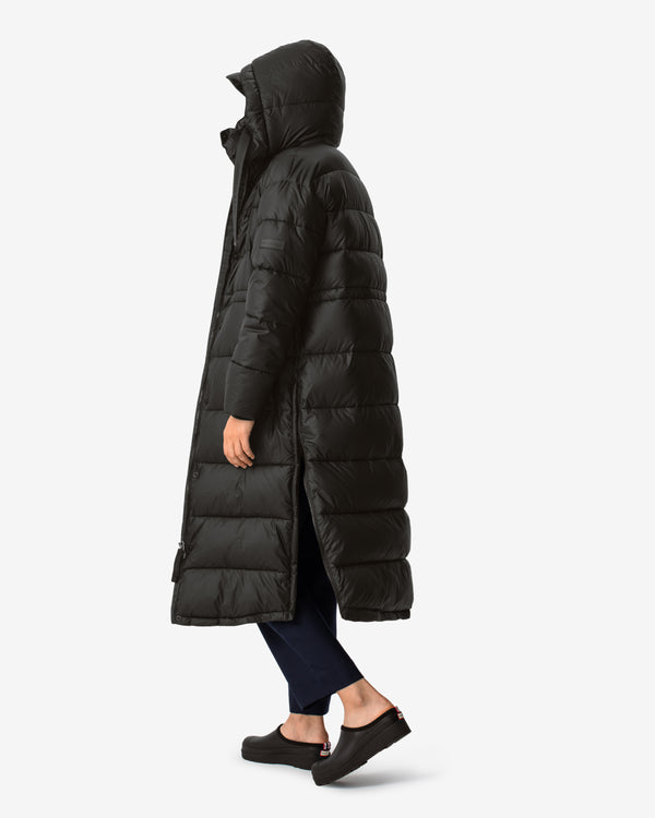 Hunter Intrepid Long Puffer Női Ruhák Fekete | MPL-472860