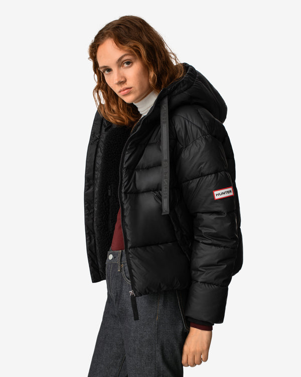 Hunter Intrepid Short Puffer Női Ruhák Fekete | MPK-218657