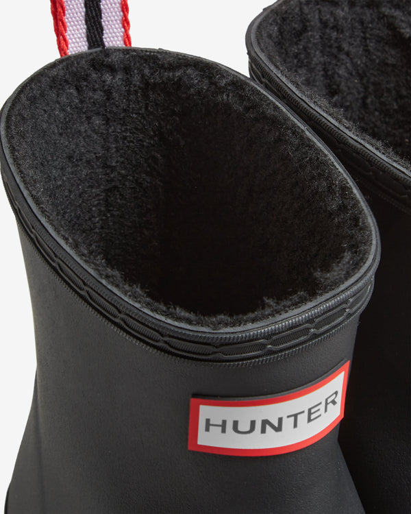 Hunter Play Shearling Insulated Short Wellington Női Rövid Szárú Csizma Fekete | XFC-350479