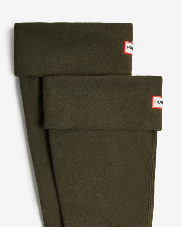 Hunter Recycled Fleece Cuff Tall Női Kiegészítők Sötétolivazöld | JUQ-657834