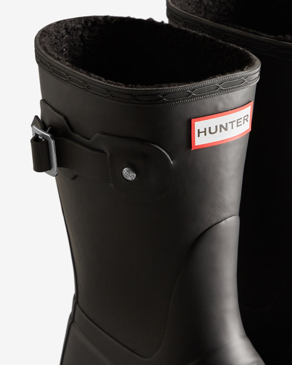 Hunter Short Insulated Wellington Női Rövid Szárú Csizma Fekete | ALH-406392