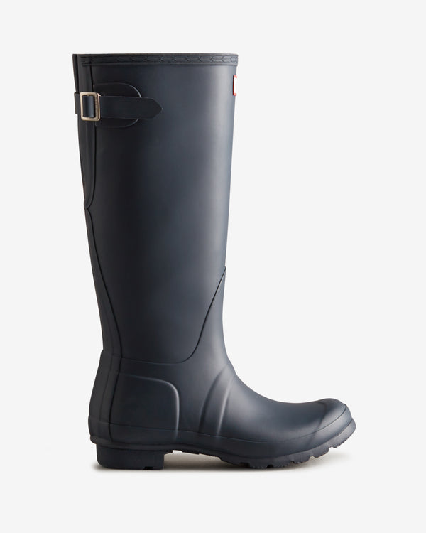 Hunter Tall Back Adjustable Wellington Női Hosszúszárú Csizma Sötétkék | HGI-879360