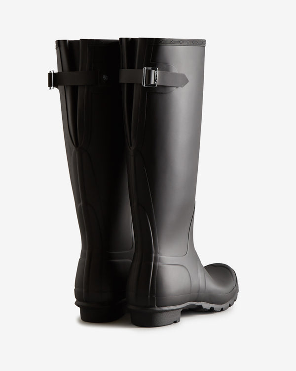 Hunter Tall Back Adjustable Wellington Női Hosszúszárú Csizma Fekete | FHI-267539