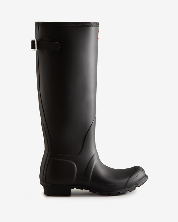 Hunter Tall Back Adjustable Wellington Női Hosszúszárú Csizma Fekete | FHI-267539