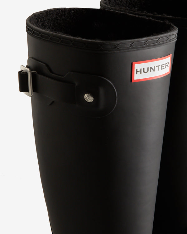 Hunter Tall Insulated Wellington Női Hosszúszárú Csizma Fekete | IFJ-701926