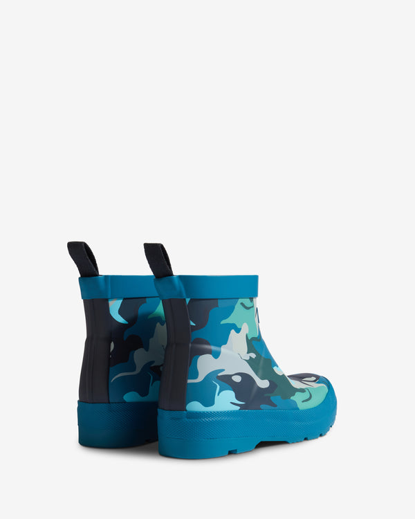 Hunter Water Camo Print Play Wellington Gyerek Csizma Kék | DNT-714956